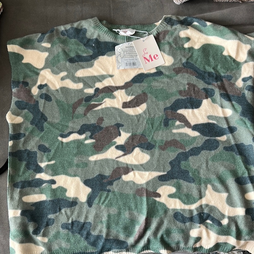 ME Makeover Essentials Camouflage Sweater